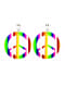 Pendientes con el símbolo de la paz