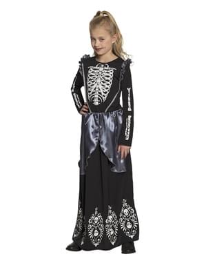Disfraz de esqueleto para niña