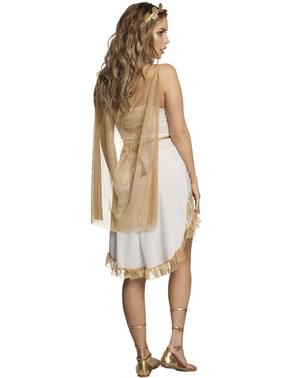 Fato de grega sexy dourado para mulher