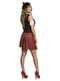 Costume da scozzese nero e rosso per donna