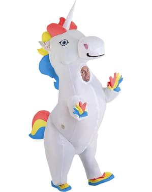 Aufblasbares Einhorn Kostüm für Erwachsene