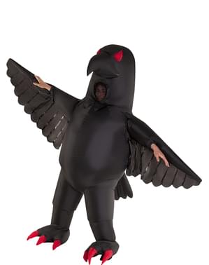 Costum de corb gonflabil pentru adult