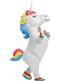 Uppblásanlegur hvítur unicorn búningur fyrir börn