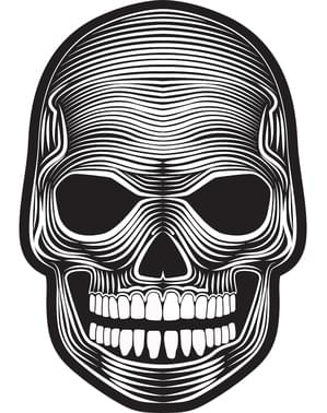 Maschera di scheletro luminoso per adulto