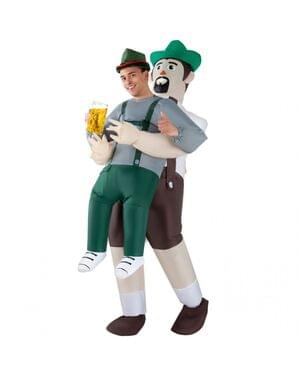 Disfraz de alemán Oktoberfest hinchable Pick Me Up para adulto