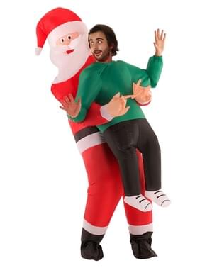 Déguisement père noël Pick Me Up gonflable adulte
