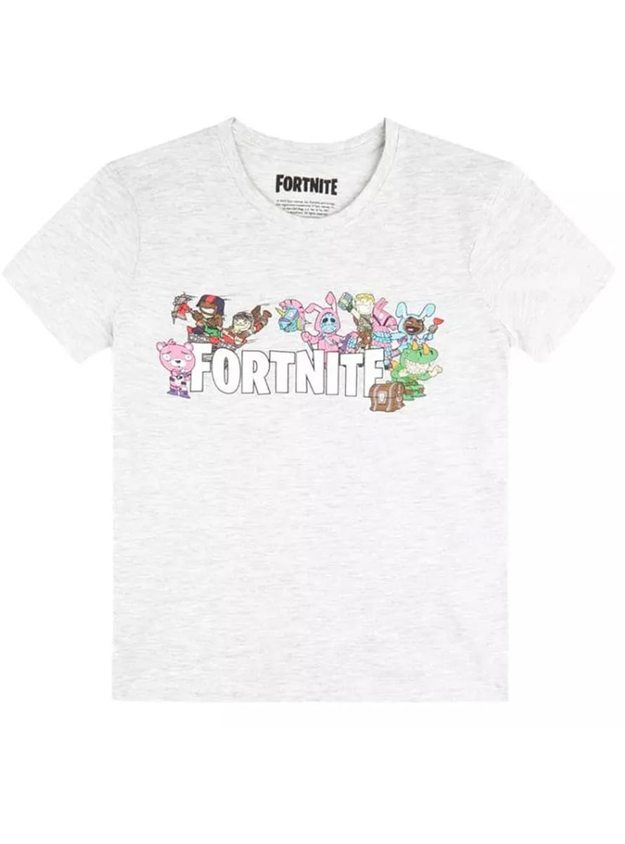 Camiseta Fortnite Characters gris infantil