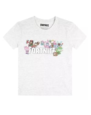 T-shirt Fortnite Characters grå för barn