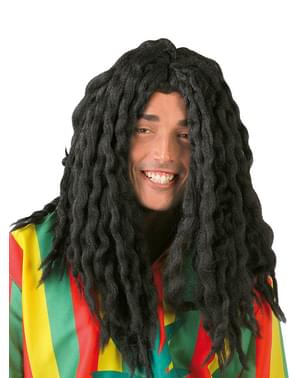 Czarna peruka Rastafarianin Jamajka