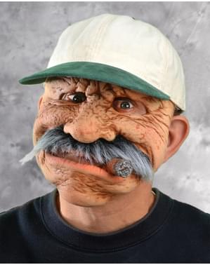 Masque personne âgée avec cigare homme