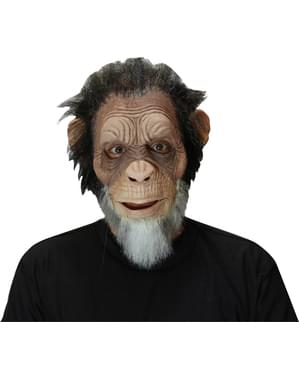 Máscara de chimpanzé idoso para adulto