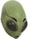 Mask alien grön för vuxen