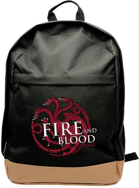 Svart Game of Thrones Targaryen Ryggsekk *offisiell* til Tv og Film Ryggsekker online | Funidelia