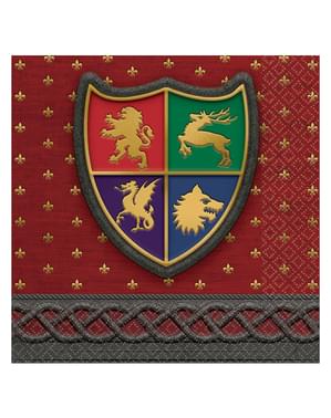 16 Keskiajan kilpi -lautasliinaa – Medieval Collection