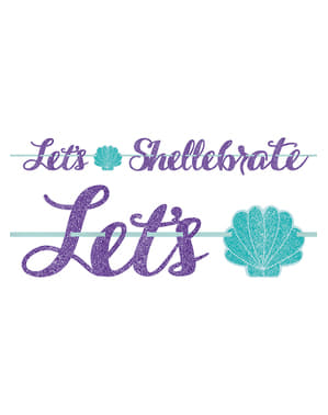 Karangan bunga "Let's shellebrate" dengan shell - Mermaid Wishes