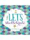 16 guardanapos let's celebrat (33x33 cm) - Mermaid Wishes