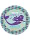Sett med 8 desserttallerkener med havfrue - Mermaid Wishes