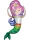 Folieballong glad sjöjungfru - Mermaid Wishes