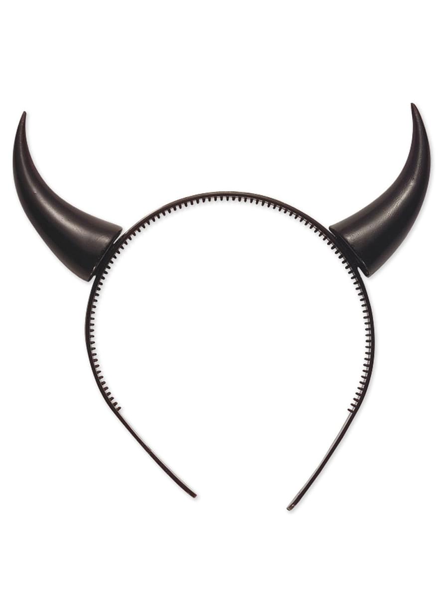 Bandolete com cornos de diabo pretos