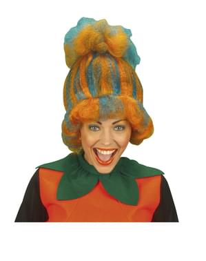 Paruka ke kostýmu dýně modro-oranžová