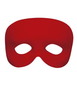 Antifaz rojo liso