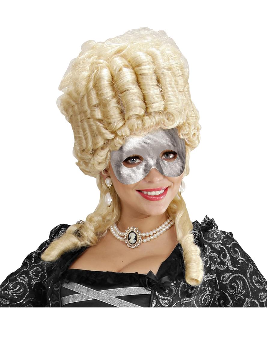 Effen zilver masker