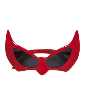 Gafas de diablo rojas