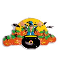 Spell-casting Witch Wall Decoration