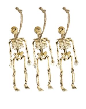 3 Hängende Skelette (15 cm)