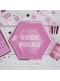 8 assiettes hexagonales roses en carton - Bride Squad