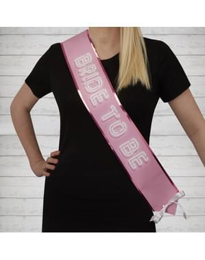 Pinkki “Bride to be“ olkanauha – Bride Squad