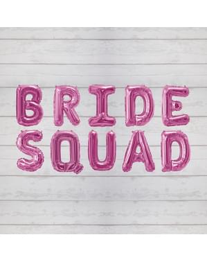 Pinkki “Bride Squad” folioilmapallo – Bride Squad