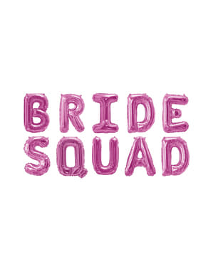 Pinkki “Bride Squad” folioilmapallo – Bride Squad