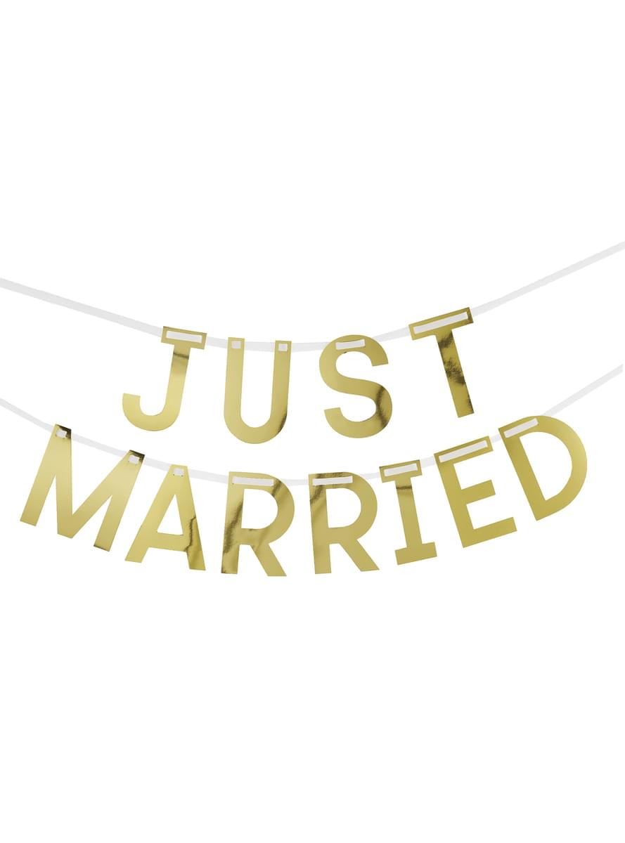 Guirlande Just Married - Geo Floral