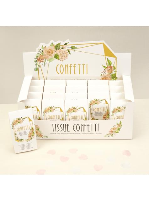 Konfetti Schachtel Set 20 Stück - Geo Floral
