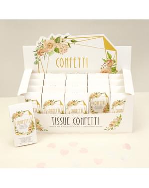 20 cajitas de confeti - Geo Floral