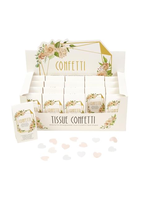 Konfetti Schachtel Set 20 Stück - Geo Floral