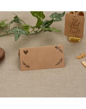 25 cartes marque-place  - Hearts & Krafts