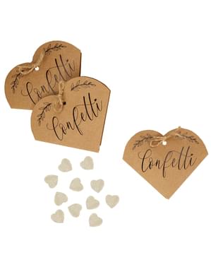 20 confezioni con coriandoli da regalo - Hearts & Krafts