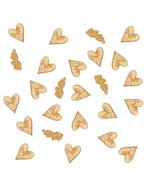 Papir bordkonfetti - Hearts & Krafts