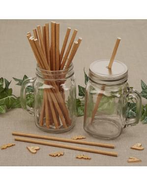 Set of 25 paper straws - Hearts & Krafts