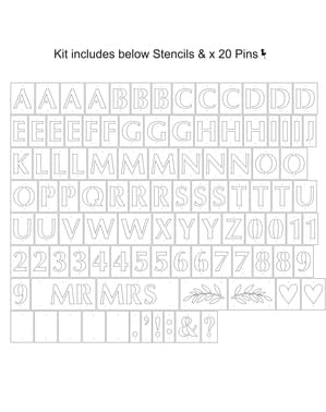 Slova i brojevi matrica - Hearts & Krafts