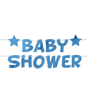 Guirnalda Baby Shower azul - Blue Star