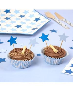 20 tähdenmuotoista somistehammastikkua – Little Star Blue