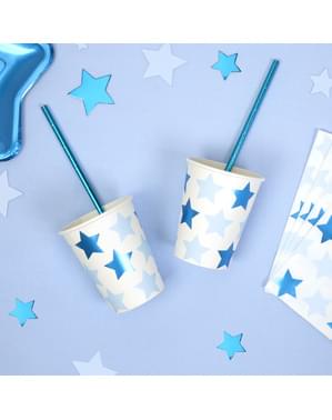 Set 8 Piala Kertas - Little Star Blue