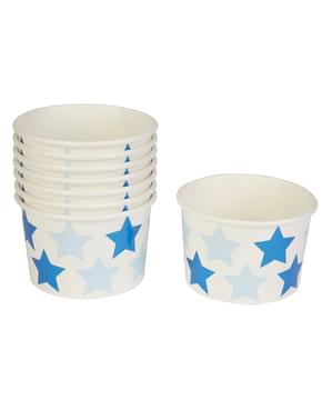 Pappbecher Set 8-teilig - Little Star Blue