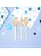 24 talheres de madeira - Little Star Blue