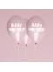 8 globos rosas Baby Shower(30 cm) - Pink Star