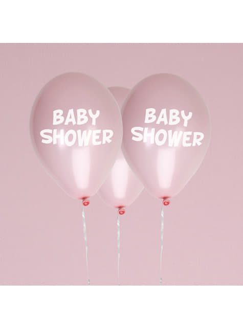 8 palloncini di lattice Baby shower ros (30 cm) - Little Star