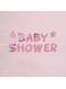 Розовая гирлянда "Baby Shower" - Маленькая Звезда Розовая